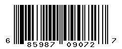 UPC barcode 685987090727