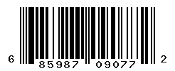 UPC barcode number 685987090772