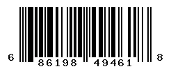 UPC barcode 686198494618