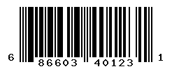 UPC barcode number 686603401231
