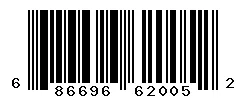 UPC barcode 686696620052