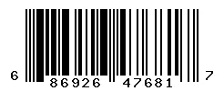UPC barcode 686926476817