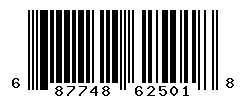 UPC barcode number 687748625018