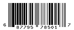 UPC barcode number 687795785017