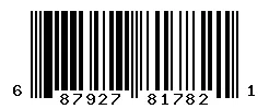 UPC 687927817821 barcode image