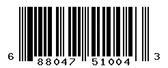 UPC barcode 688047510043