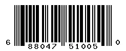 UPC barcode 688047510050