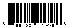 UPC barcode number 688209219586