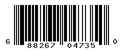 UPC barcode 688267047350