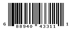 UPC barcode number 688940433111