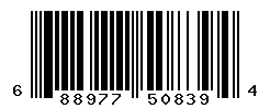 UPC barcode number 688977508394