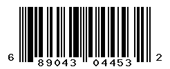 UPC barcode number 689043044532