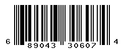 UPC barcode 689043306074