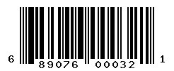 UPC barcode 689076000321