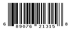 upc 689076213158 barcode image