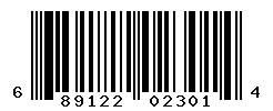 UPC barcode number 689122023014