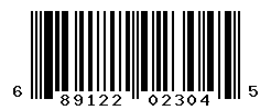 UPC barcode number 689122023045