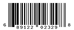 UPC barcode number 689122023298