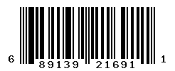 UPC barcode number 689139216911