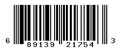 UPC barcode 689139217543