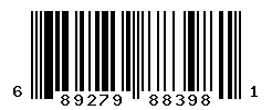 UPC barcode number 689279883981