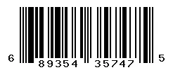 UPC barcode 689354357475
