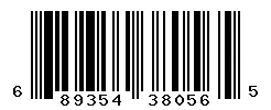 UPC barcode 689354380565