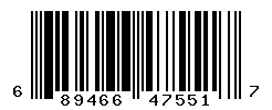 UPC barcode number 689466475517