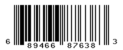 UPC barcode number 689466876383