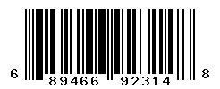 UPC barcode number 689466923148