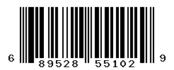 UPC barcode number 689528551029