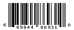 UPC barcode number 689844869310