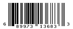 UPC barcode number 689973136833