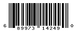 UPC barcode number 689973142490