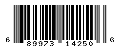 UPC barcode number 689973142506