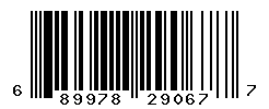 UPC barcode number 689978290677