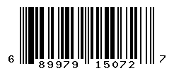 UPC barcode number 689979150727