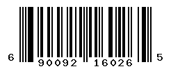 upc 690092160265 barcode image