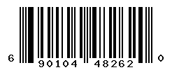 UPC barcode number 690104482620