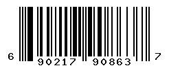 UPC barcode number 6902176908637