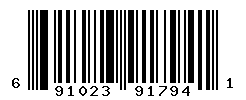 UPC barcode number 691023917941