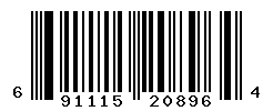 UPC barcode number 691115208964
