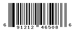 UPC barcode number 691212465086