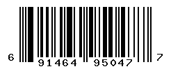 UPC barcode number 691464950477