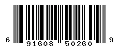 UPC barcode 691608502609