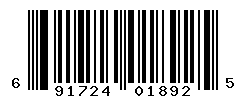 UPC barcode number 6917246018925