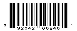 UPC 692042006401 barcode image