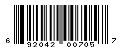 UPC 692042007057 barcode image