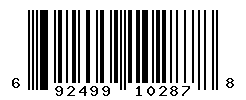 UPC barcode number 6924991102878