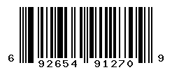 UPC barcode number 6926540912709